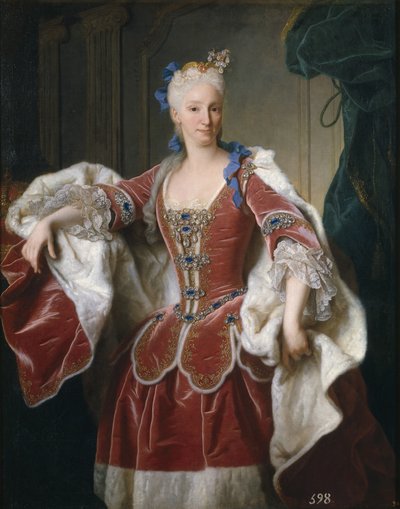 Portret van Elisabeth Farnese, koningin-gemalin van Spanje, 1723 door Jean Ranc