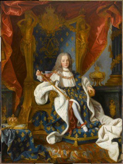 Portret van Lodewijk XV, koning van Frankrijk, op 9-jarige leeftijd door Jean Ranc