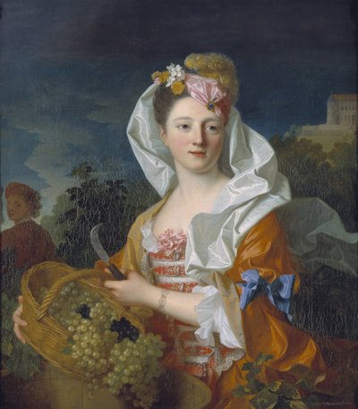 Portret van een Dame als Pomona door Jean Ranc