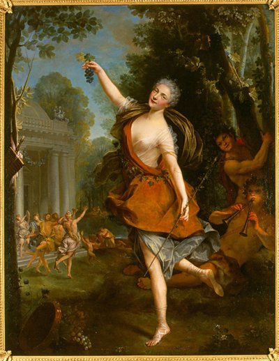 Françoise Prévost als Philomèle in de opera van Louis Lacoste door Jean Raoux
