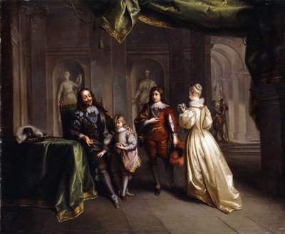 Koning Karel Neemt Afscheid van zijn Kinderen, ca. 1721 door Jean Raoux