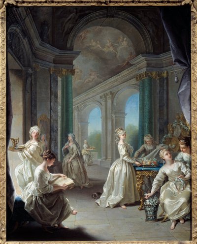 Moderne maagden door Jean Raoux