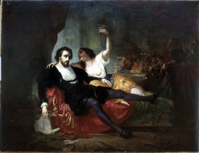 De genius gedoofd door het plezier of misbruik van genoegens door Jean Raymond Hippolyte Lazerges