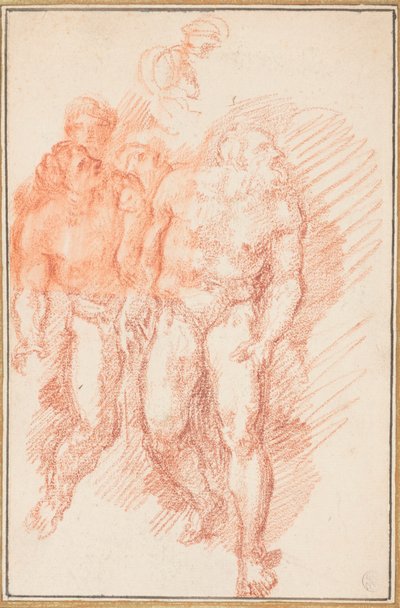 Figuren uit Laatste Oordeel door Jean Robert Ango