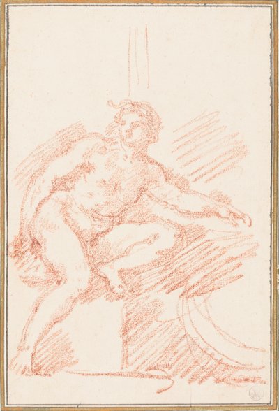 Ignudo van het plafond van de Sixtijnse Kapel door Jean Robert Ango