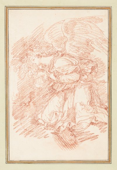 Knielende Gevleugelde Figuur door Jean Robert Ango
