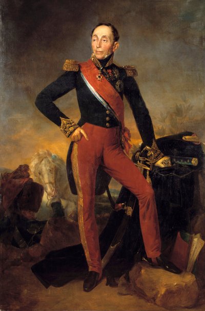 Portret van Emmanuel, Markies de Grouchy door Jean Sebastien Rouillard