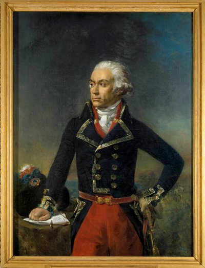 Portret van Charles Francois Dumouriez, Generaal in Chef van het Noordelijke Leger 1792 door Jean Sebastien Rouillard