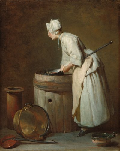 De keukenmeid door Jean Baptiste Simeon Chardin
