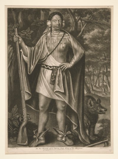 Sa Ga Yeath Qua Pieth Tow, koning van de Maquas door Jean Simon