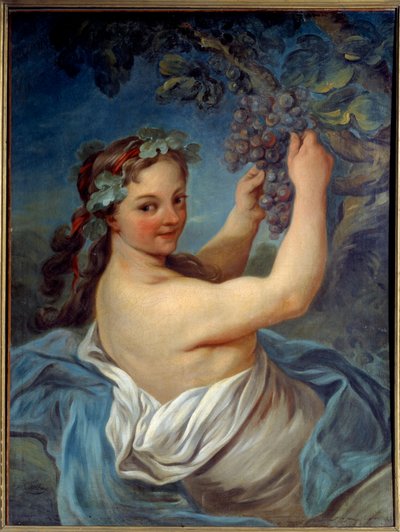 Bacchante. Schilderij door Jean Simon Berthelemy (1743-1811) 19e eeuw Laon, Musee des Beaux Arts door Jean Simon Berthelemy