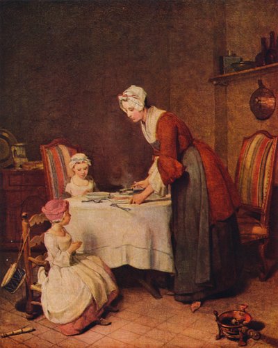 Genade of Le Bénédicité Franse titel door Jean Baptiste Simeon Chardin
