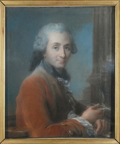 Portret van de architect Jacques Gondouin de Folleville 1737-1818, ca. 1780 door Jean Valade
