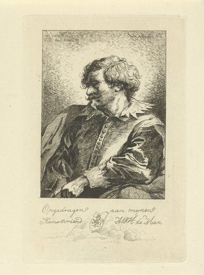 Portret van een man door Jean Zacherie Mazel