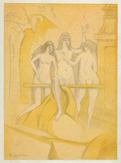 De liefdesboeken van Ovidius: Gelukkig is hij die sterft in de lijsten van de liefde door Jean de Bosschere