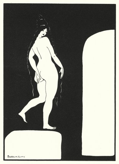 De Liefdesboeken van Ovidius: Venus zelf doet nooit haar sluier af, maar met bescheiden hand bedekt ze haar charmes door Jean de Bosschere