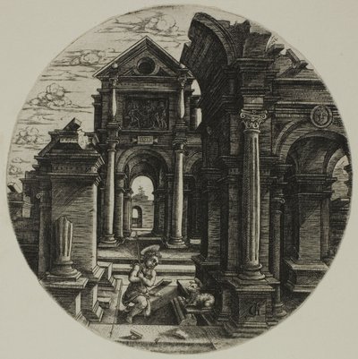 Het Kind Johannes de Doper door Jean de Gourmont