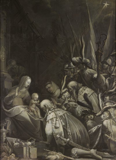 Aanbidding der Wijzen, 1636 door Jean de Saint Igny