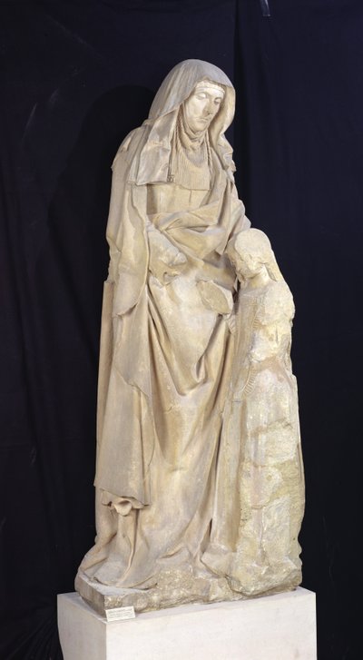 St. Anna onderwijst de Maagd, van het Kasteel van de Hertogen van Bourbon, Chantelle, ca. 1500-03 door Jean fl.c.1465 c.1516 Guilhomet