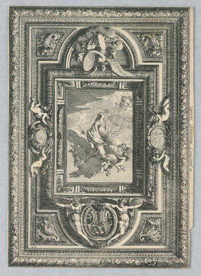 Plafond, uit "Desseins de Plaphons" door Jean le Pautre