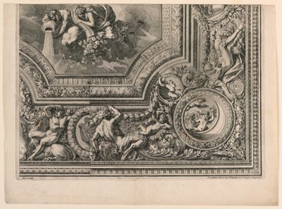Plafond, uit "Grands Carts de Plafons" door Jean le Pautre