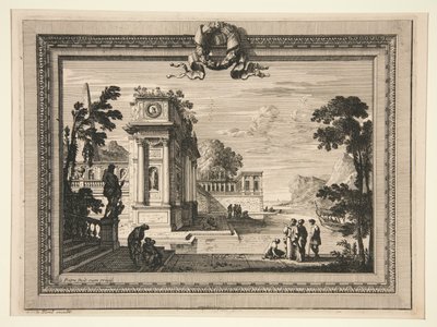 Klassiek landschap door Jean le Pautre
