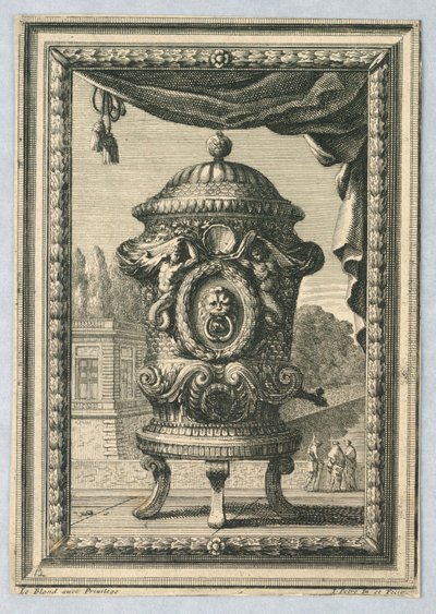 Ontwerp voor een Urn door Jean le Pautre