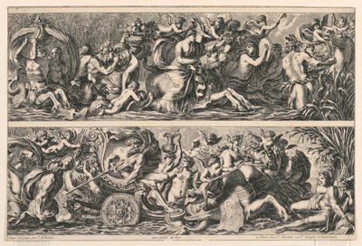 Twee friesjes, uit "Frises Feuillages et Autres Ornemens" door Jean le Pautre