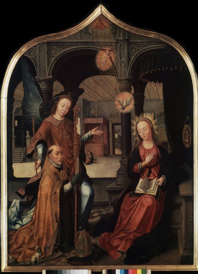 De annunciatie (detail) door Jean the Elder Bellegambe