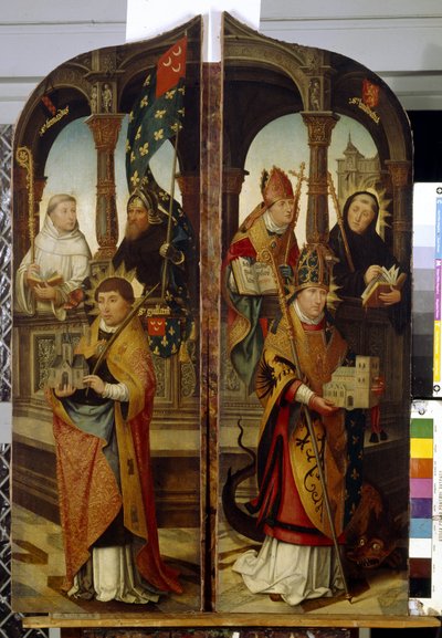 Sint Trudo en Sint Guillaume door Jean the Elder Bellegambe