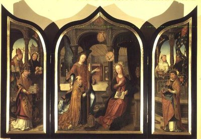 De Annunciatie door Jean the Elder Bellegambe