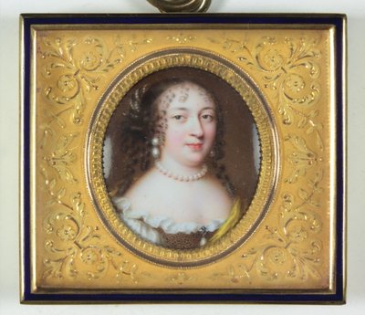 Een dame genaamd Madame de Louvois door Jean the Elder Petitot