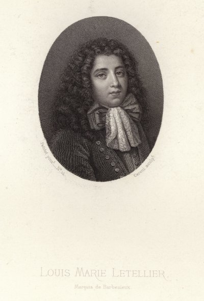 Louis-Marie Letellier door Jean the Elder Petitot