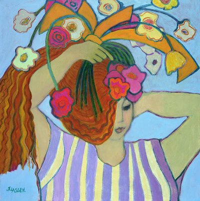 Bloemen in haar haar, 2003-04 door Jeanette Lassen