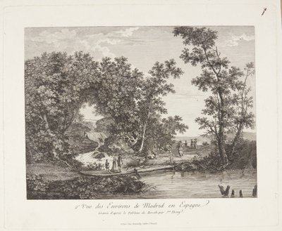 Uitzicht over de omgeving van Madrid (2e Vue des Environs de Madrid en Espagne) door Jeanne Deny
