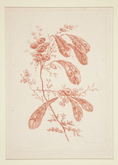 Zonder titel (Ideale bloemen), uit een set van zes door Jeanne Deny