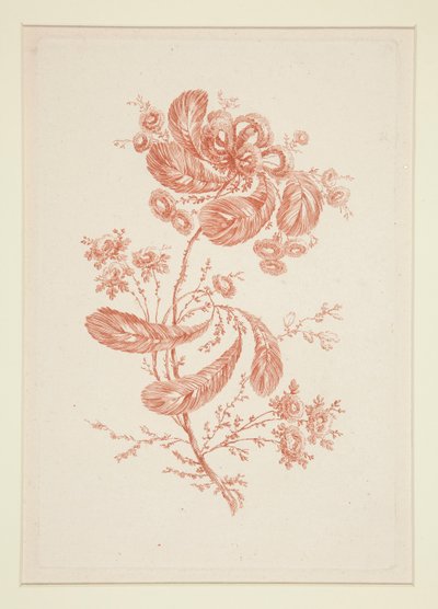 Zonder titel (Ideale bloemen), uit een set van zes door Jeanne Deny