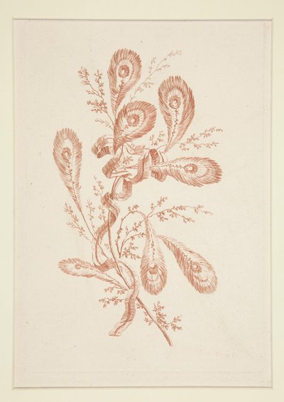 Zonder Titel (Ideale Bloemen), uit een set van zes door Jeanne Deny
