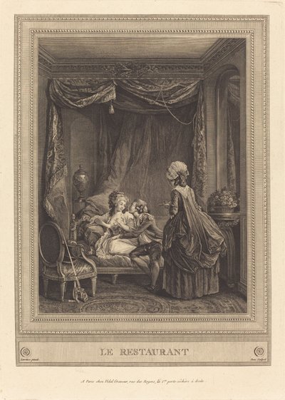 Het Restaurant door Jeanne Deny or Martial Deny after Niclas Lafrensen II
