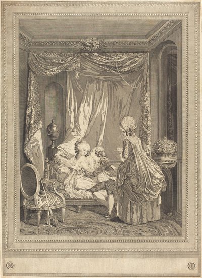 Het restaurant door Jeanne Deny or Martial Deny after Niclas Lafrensen II