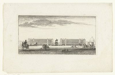 Gezicht op de Place Louis XV te Parijs door Jeanne Françoise Ozanne