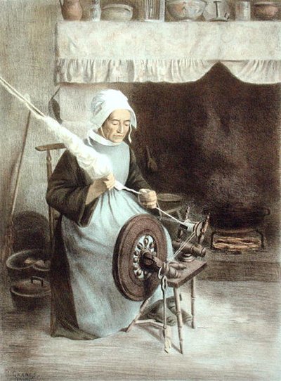 De oude blinde vrouw, uit 