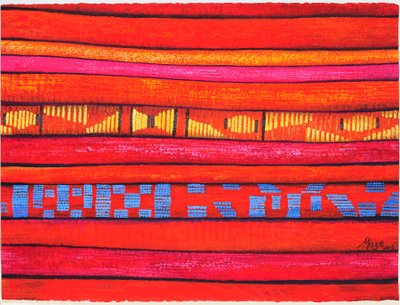 Marokkaanse stoffen 1, 2013 door Jeanne Maze