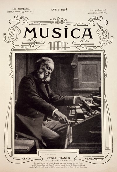 Cesar-Auguste Franck door Jeanne Rongier