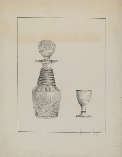 Karaf en Glas door Jeanne Taylor