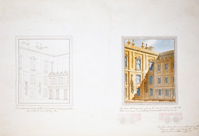 Ontwerp voor de Binnenplaats, Chatsworth door Jeffry Wyatville