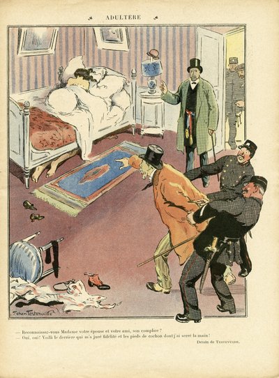 Illustratie van Jehan Testevuide in Le Rire door Jehan Testevuide
