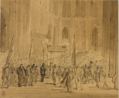 De kroning van een prins door Jehan Georges Vibert