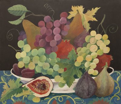 Fruit in een schaal (acryl) door Jennifer Abbott