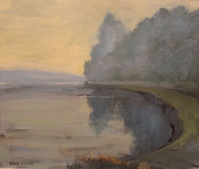 Batson Creek Salcombe, vroege ochtend, 2016 door Jennifer Wright